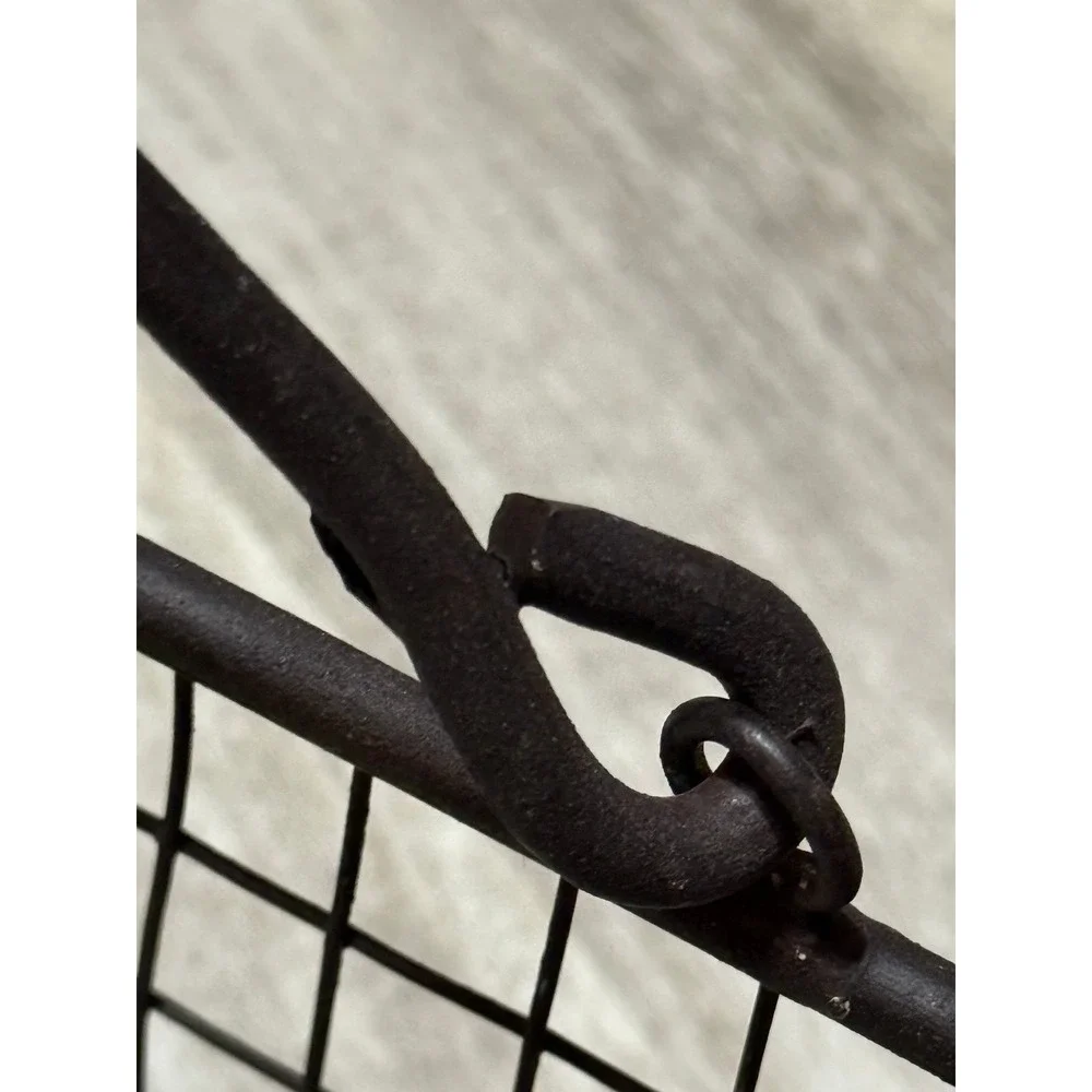 Iron unique‎ triangle nesting baskets farmhouse rustic heavy duty